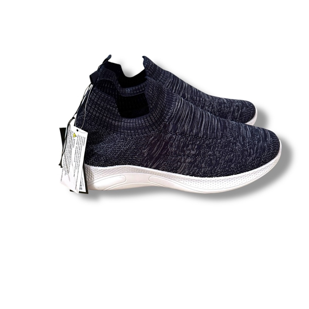 Members Only Men's Heather Navy Breathable Slip-On Sneakers Sz 10‎ NEW